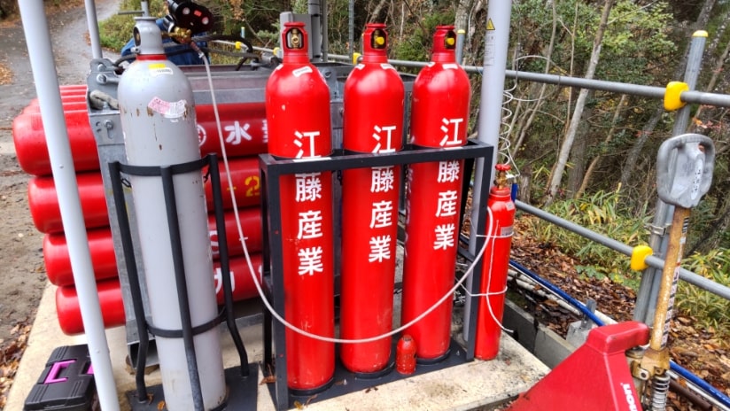 江藤産業の水素圧縮充填設備