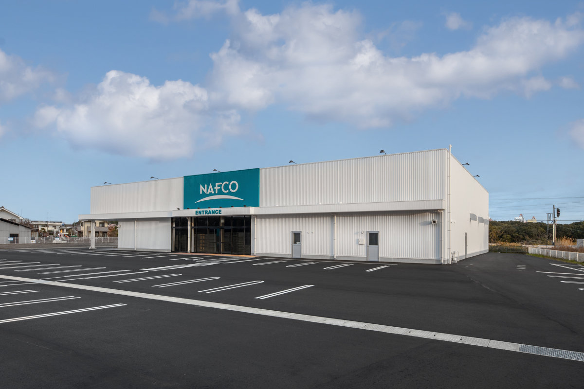 ナフコ様のこれまでの大型店舗と異なる小型店舗ですが、都度打合せを重ねながら形にしていきました。